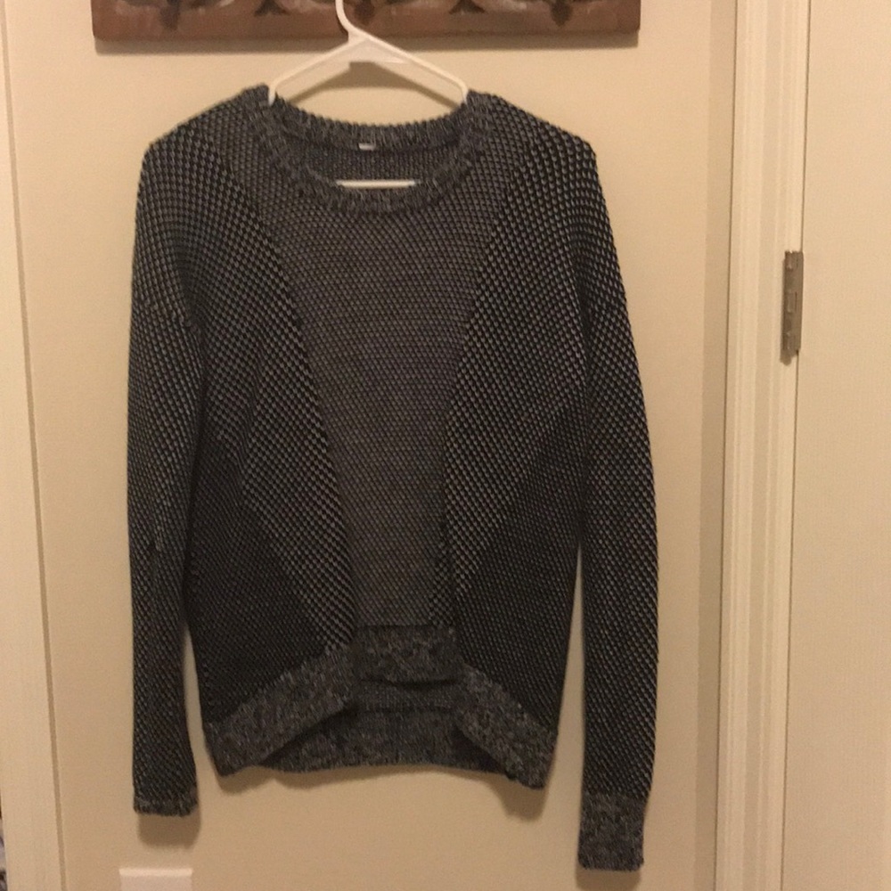 JCrew black and white sweater